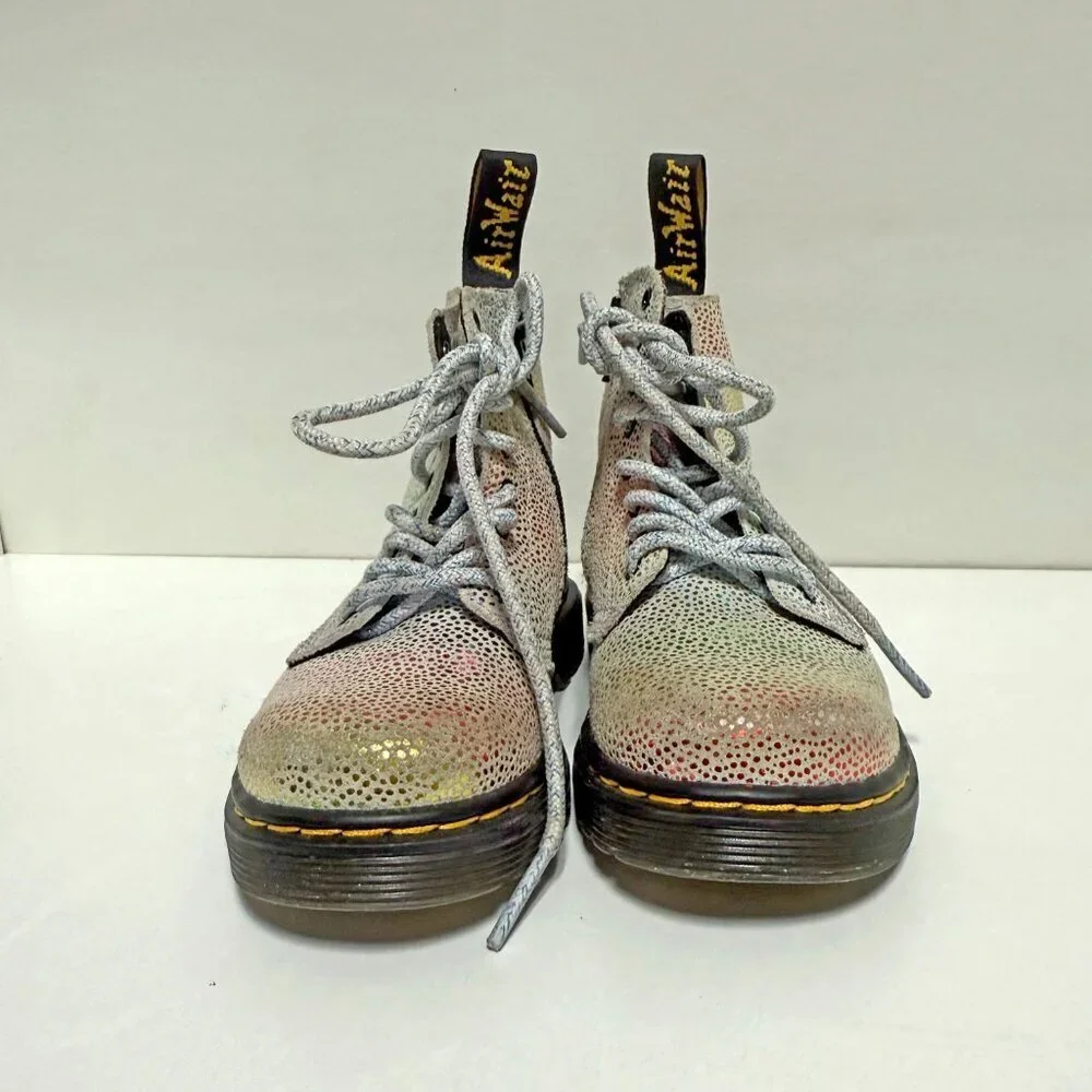 Dr. Martens Toddler 1460 Pascal Iridescent Lace Up Boots